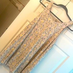 Beige Floral Dress